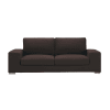 Sofa Dreisitzer, nicht ausziehbar, schoko - New York